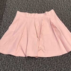 Elegant Pink Pleated Skirt